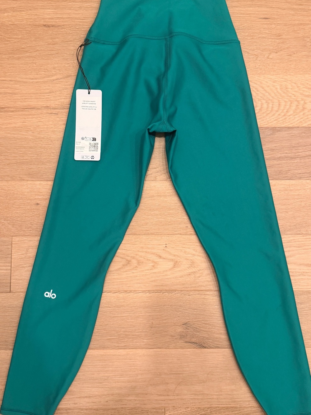 ALO Yoga Kids Teal High-Rise Leggings